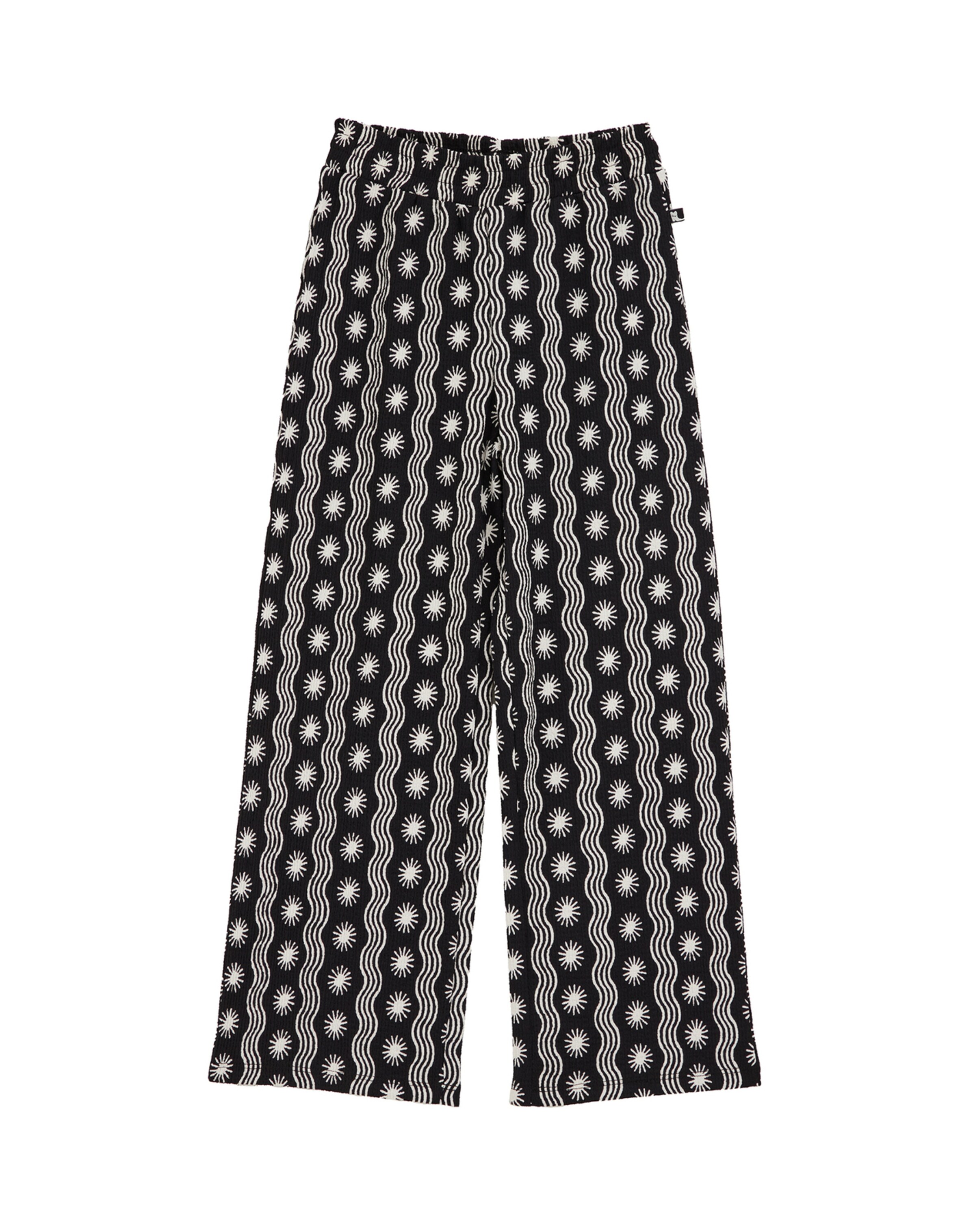 WE Fashion Široke hlačnice Hlače | črna barva: sprednja stran