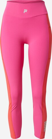 Skinny Pantaloni sportivi 'REDON' di FILA in rosa: frontale