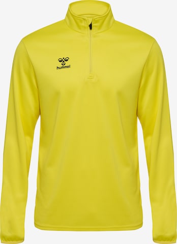 T-Shirt fonctionnel 'Essentials' Hummel en jaune : devant