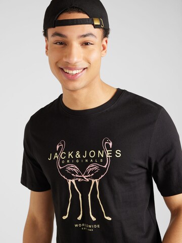 JACK & JONES Koszulka 'LAFAYETTE' w kolorze czarny