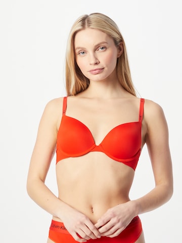 Calvin Klein Underwear Push-up Behå i röd: framsida