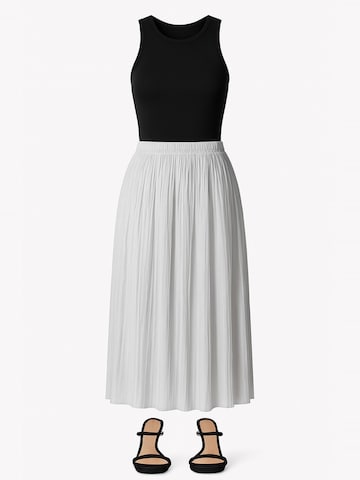 Touche Prive Skirt in Grey: front