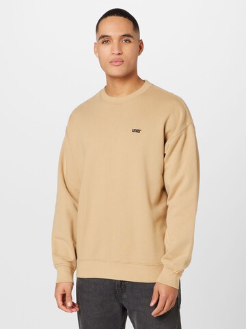 LEVI'S ® Sweatshirt 'Gold Tab Crew' in Beige: front