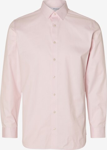 Chemise 'Ethan' SELECTED HOMME en rose : devant