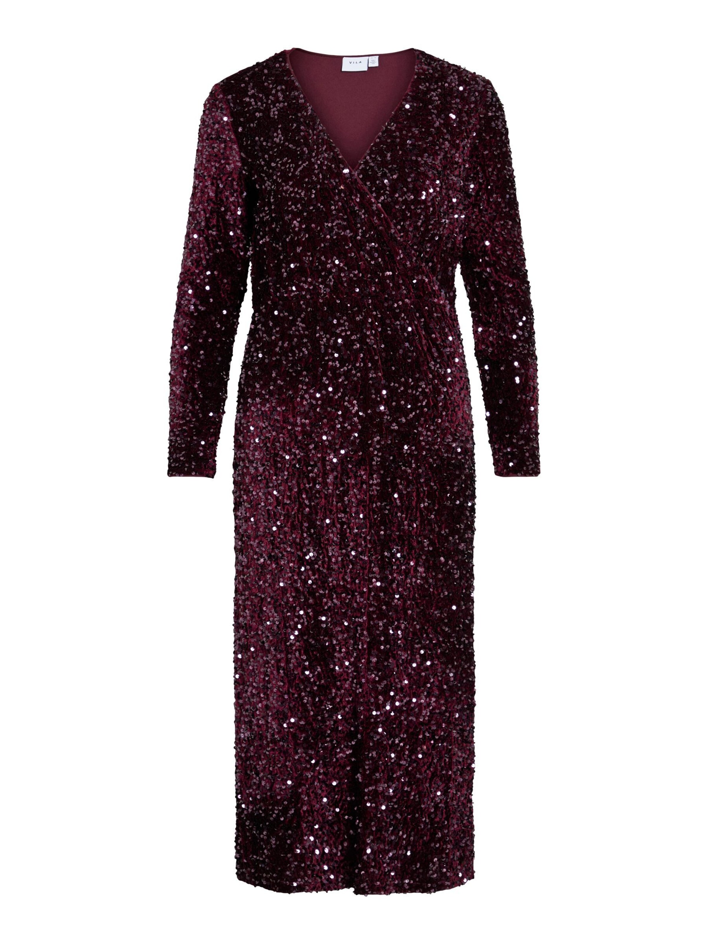 Abito da sera 'VIFAITH' VILA di colore bordeaux / argento, Visualizzazione prodotti