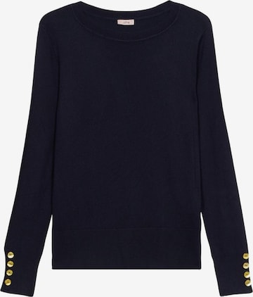 Pullover di oltre in blu: frontale