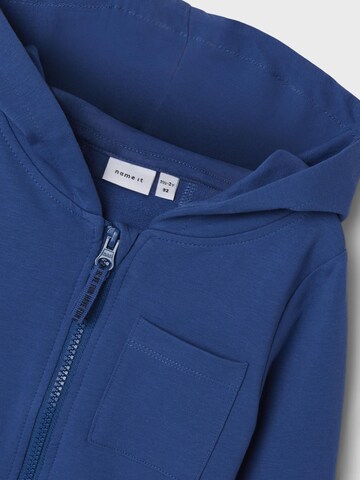 NAME IT Zip-Up Hoodie in Blue