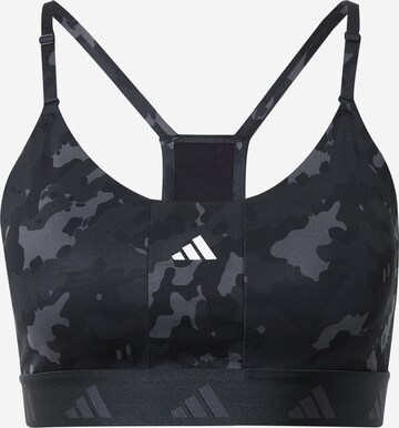 Bustier Soutien-gorge de sport 'Aeroreact' ADIDAS PERFORMANCE en gris : devant