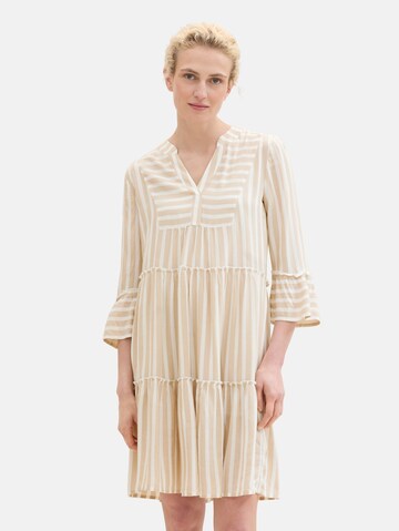 TOM TAILOR Jurk in Beige