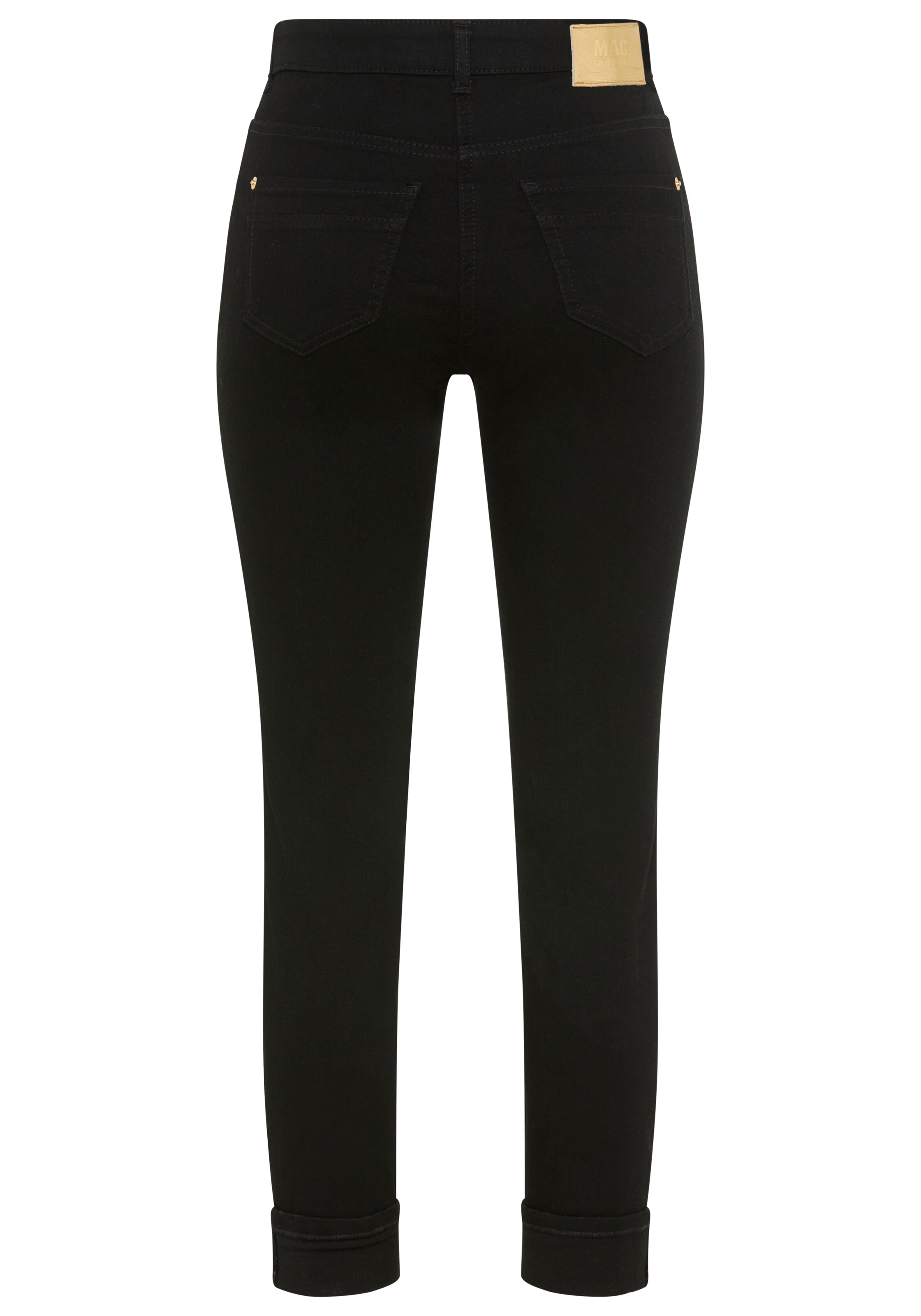 MAC Slimfit Jeans 'Rich' in Schwarz
