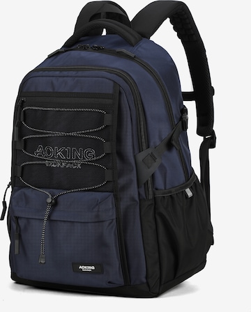 Aoking Backpack in Blue: front