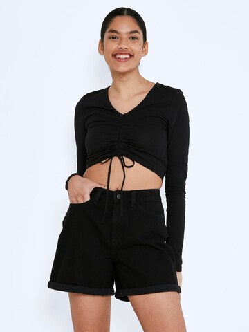 Noisy may Loose fit Jeans 'SMILEY' in Black: front