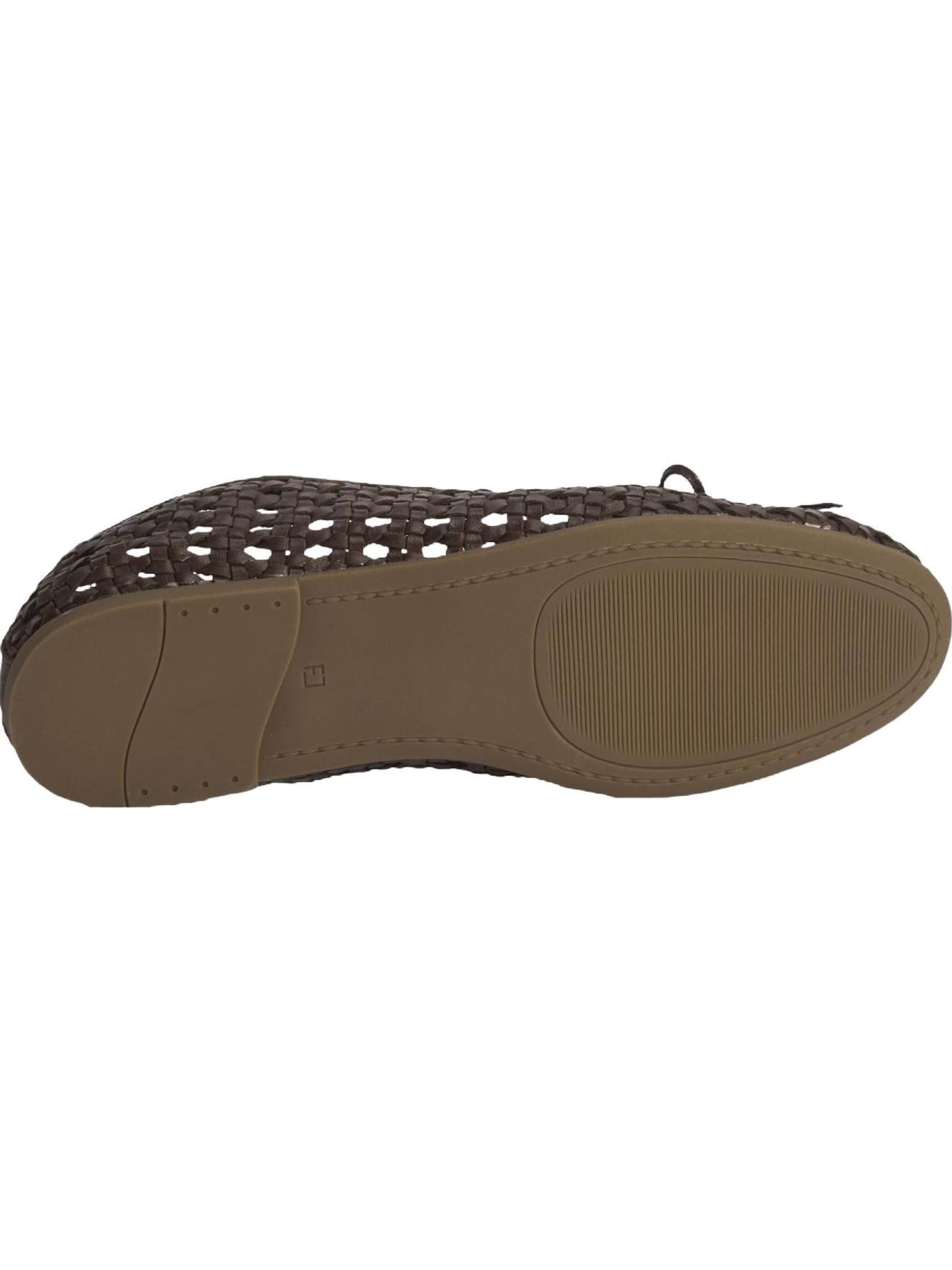 Desa Ballet Flats 'Ballettschuhe' in Brown
