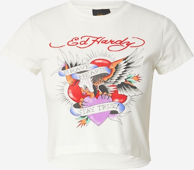 Maglietta Ed Hardy di colore lilla / rosso / nero / bianco, Visualizzazione prodotti