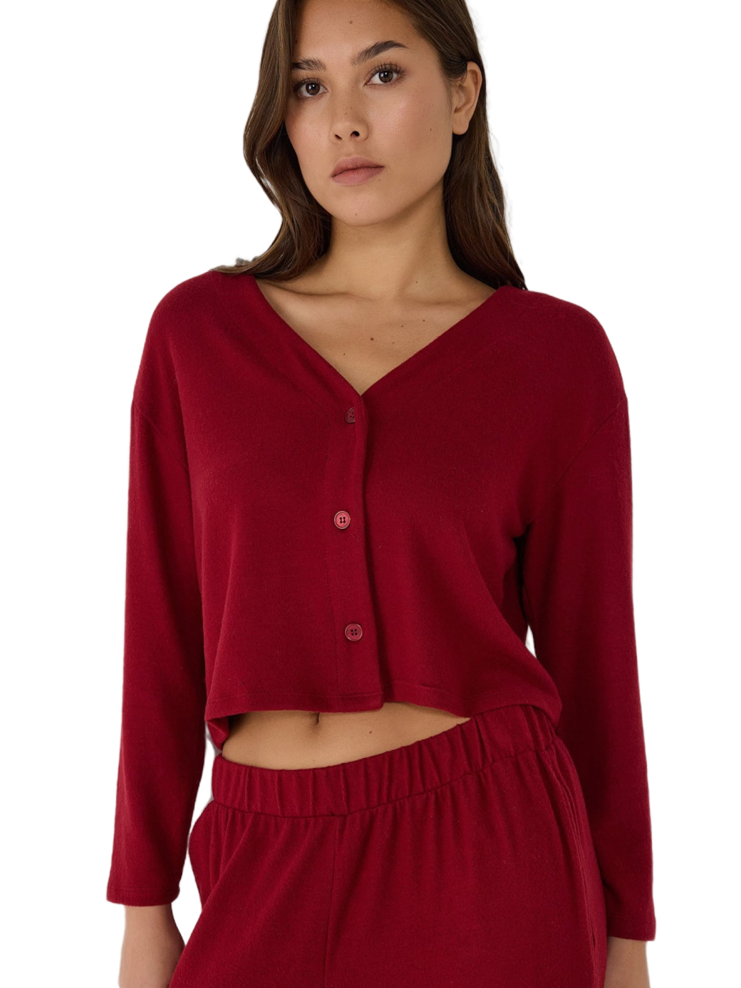 Cardigan No Matter What en rouge