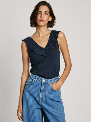 Pepe Jeans Top 'Millie' in Blue: front
