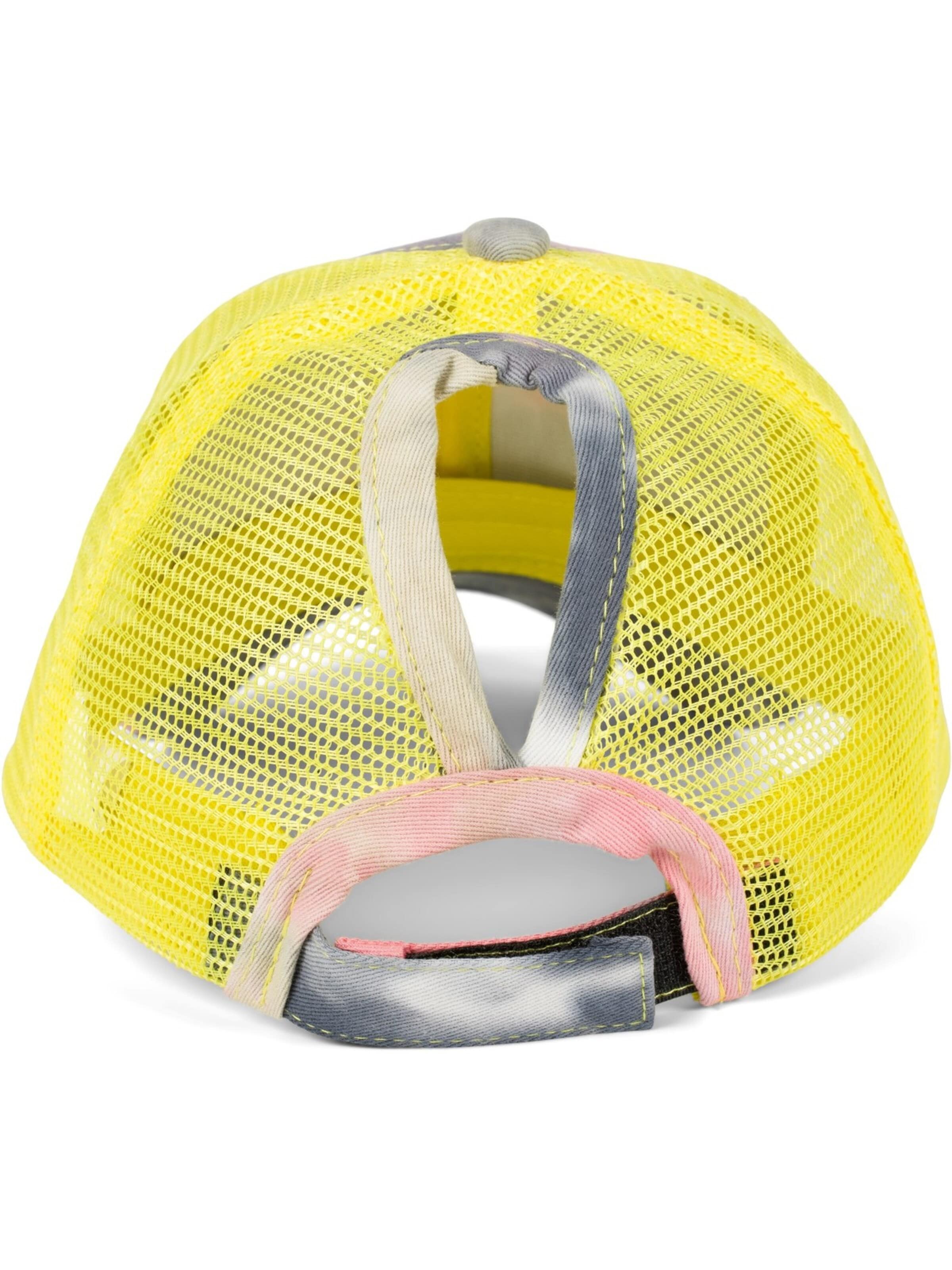 styleBREAKER Cap 'Ponytail Baseball Cap Batik mit Mesh Einsatz' in Pink