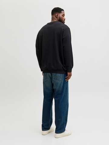 Jack & Jones Plus - Sudadera 'JJRAIN' en negro