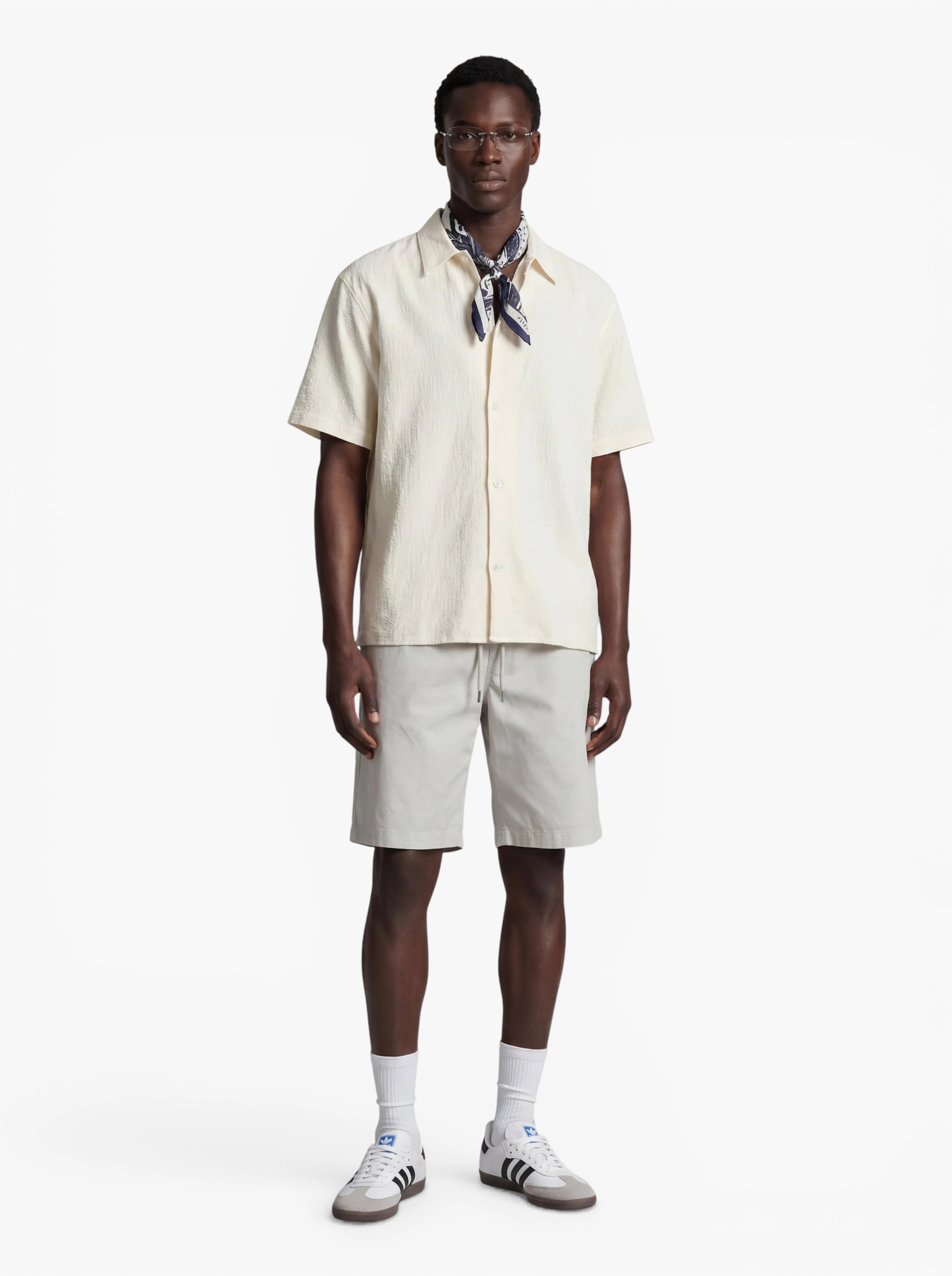 JACK & JONES Классический крой Рубашка 'JORMONTAUK' в Белый