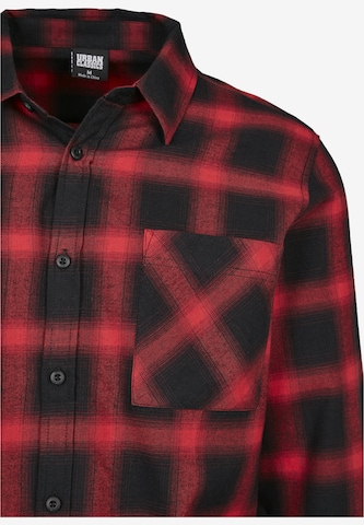 Urban Classics Comfort Fit Hemd in Rot