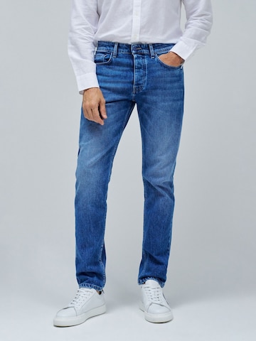 Coupe slim Jean Salsa Jeans en bleu : devant
