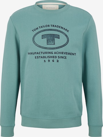 TOM TAILOR - Sweatshirt em verde: frente