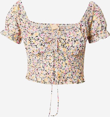 Love Triangle Shirt 'LIBERTY MILK MAID SHIRRED' in Zwart: voorkant