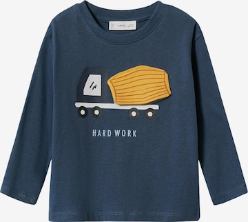 T-Shirt MANGO KIDS en bleu : devant