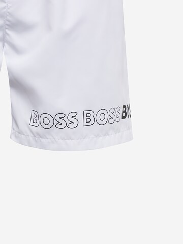 BOSS Swimming shorts 'Dolphin' in White