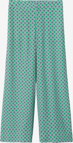 MANGOWide Leg/ Široke nogavice Hlače 'Jaipur' - zelena boja: prednji dio