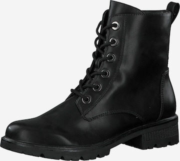 TAMARIS Lace-Up Ankle Boots in Black: front