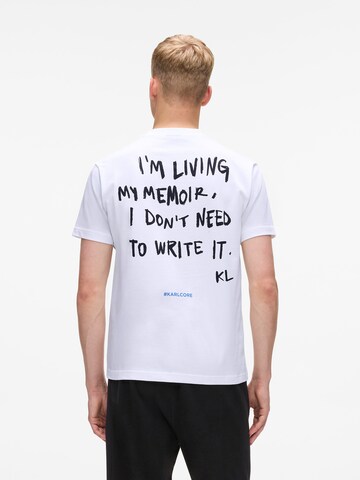 KARL LAGERFELD JEANS Μπλουζάκι σε λευκό