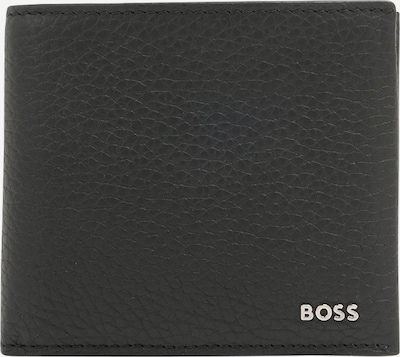 BOSS Black Lommebok 'Crosstown' i svart / sølv, Produktvisning