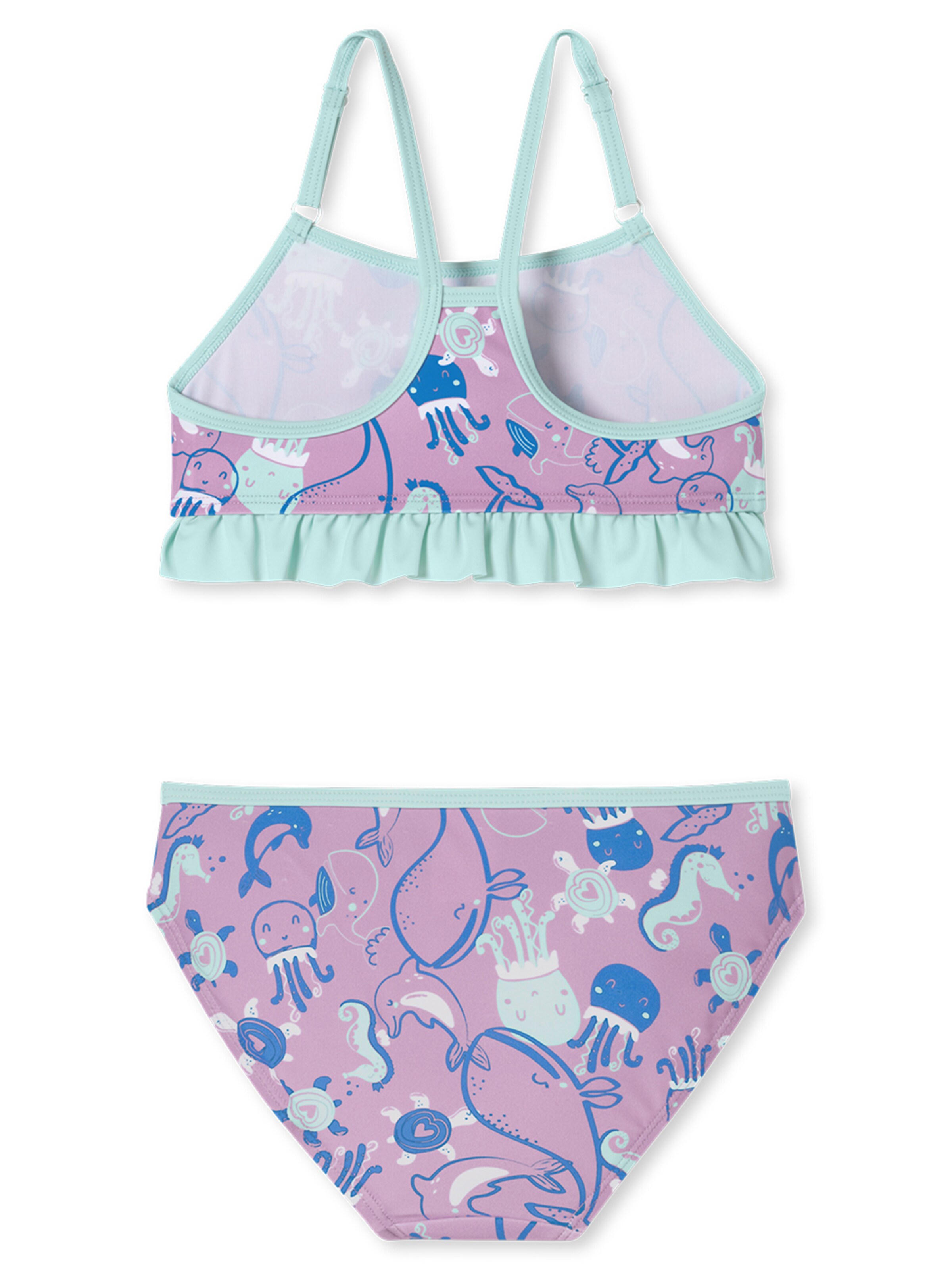 SCHIESSER Bralette Bikini ' Aqua Kids Girl ' in Purple