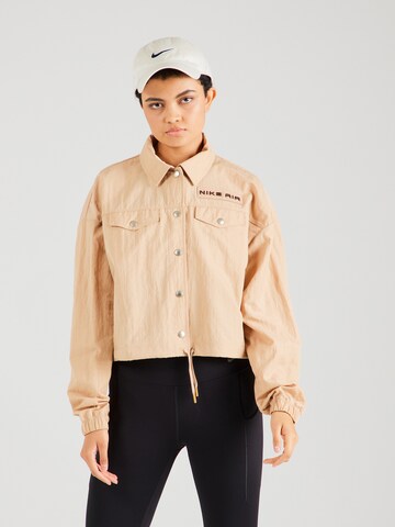 Veste mi-saison 'AIR' Nike Sportswear en beige : devant