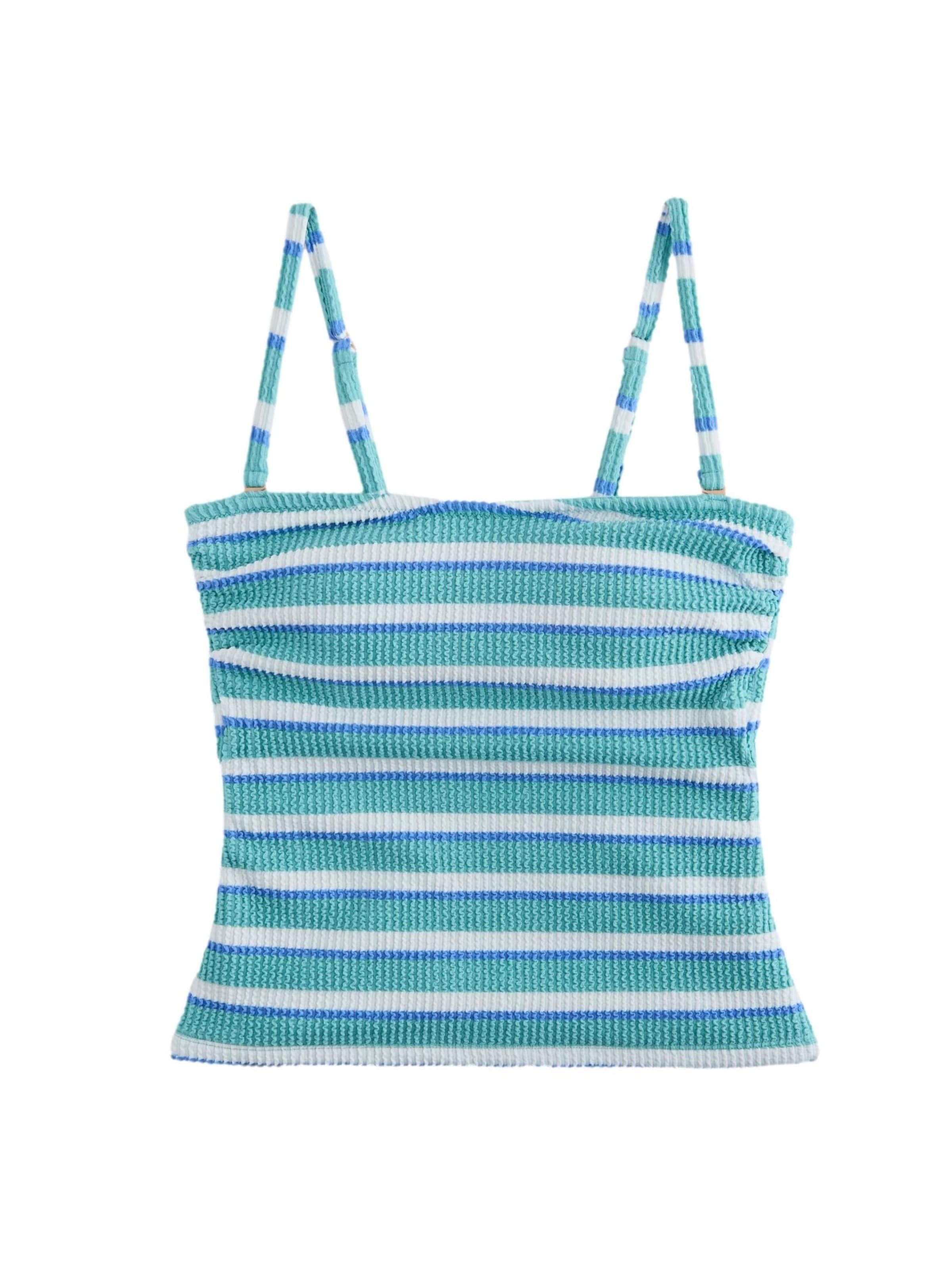 Next - Bandeau Top de tankini en azul: frente