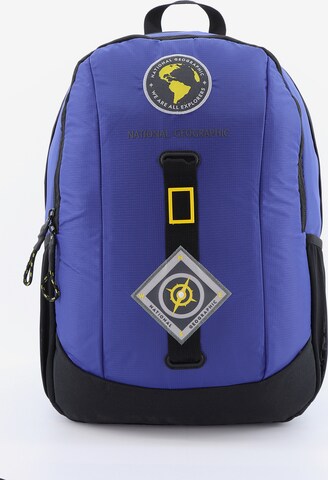 National Geographic Rugzak 'New Explorer' in Blauw: voorkant