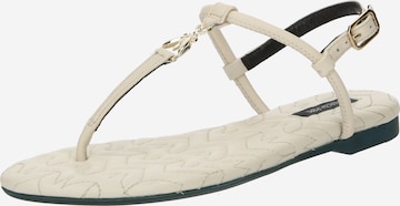 PATRIZIA PEPE - Sandalias de dedo en blanco: frente