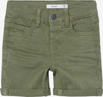NAME IT Trousers 'Silas Isak' in Green: front
