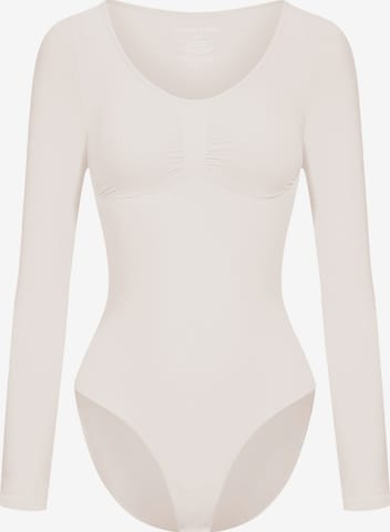 Body modelant 'Bodysuit Sculpting Shapewear Longsleeve mit Slip' cfab (formerly creamy fabrics) en beige : devant