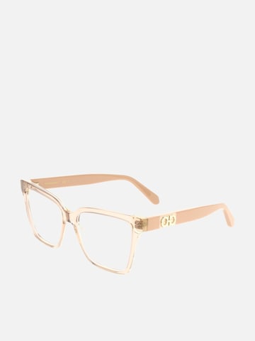 FERRAGAMO - Gafas de sol en rosa: frente