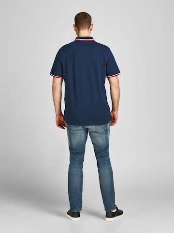 Jack & Jones Plus - Camiseta 'Paulos' en azul