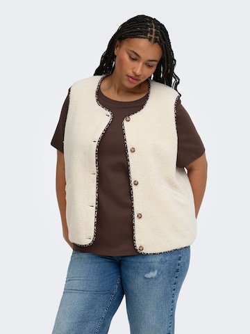 ONLY Carmakoma Liivi 'CARBaby' värissä beige: etupuoli
