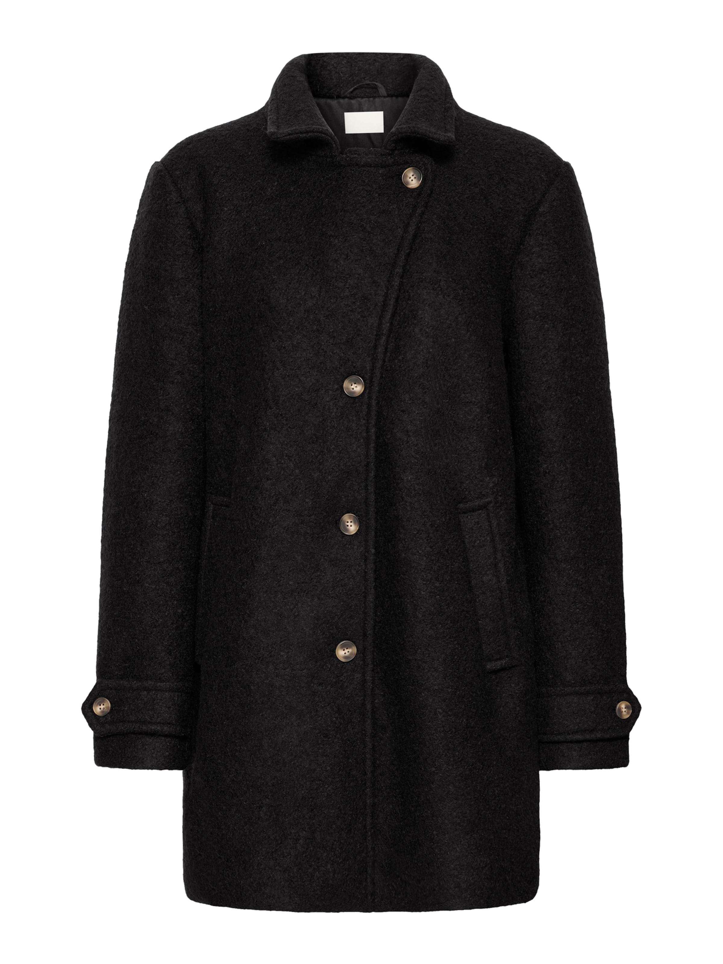 ICHI Płaszcz przejściowy &#x27;IHSTIPA&#x27; w kolorze czarny: przód