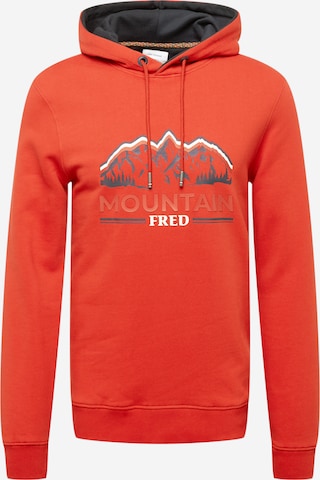 A Fish named Fred Sweatshirt in Rood: voorkant