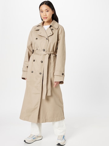 WEEKDAY Between-seasons coat 'Travis' in Beige: front