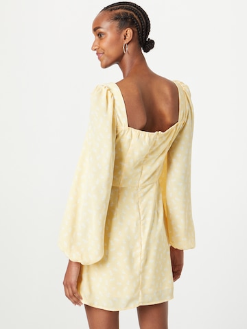 The Frolic Shirt dress in Yellow