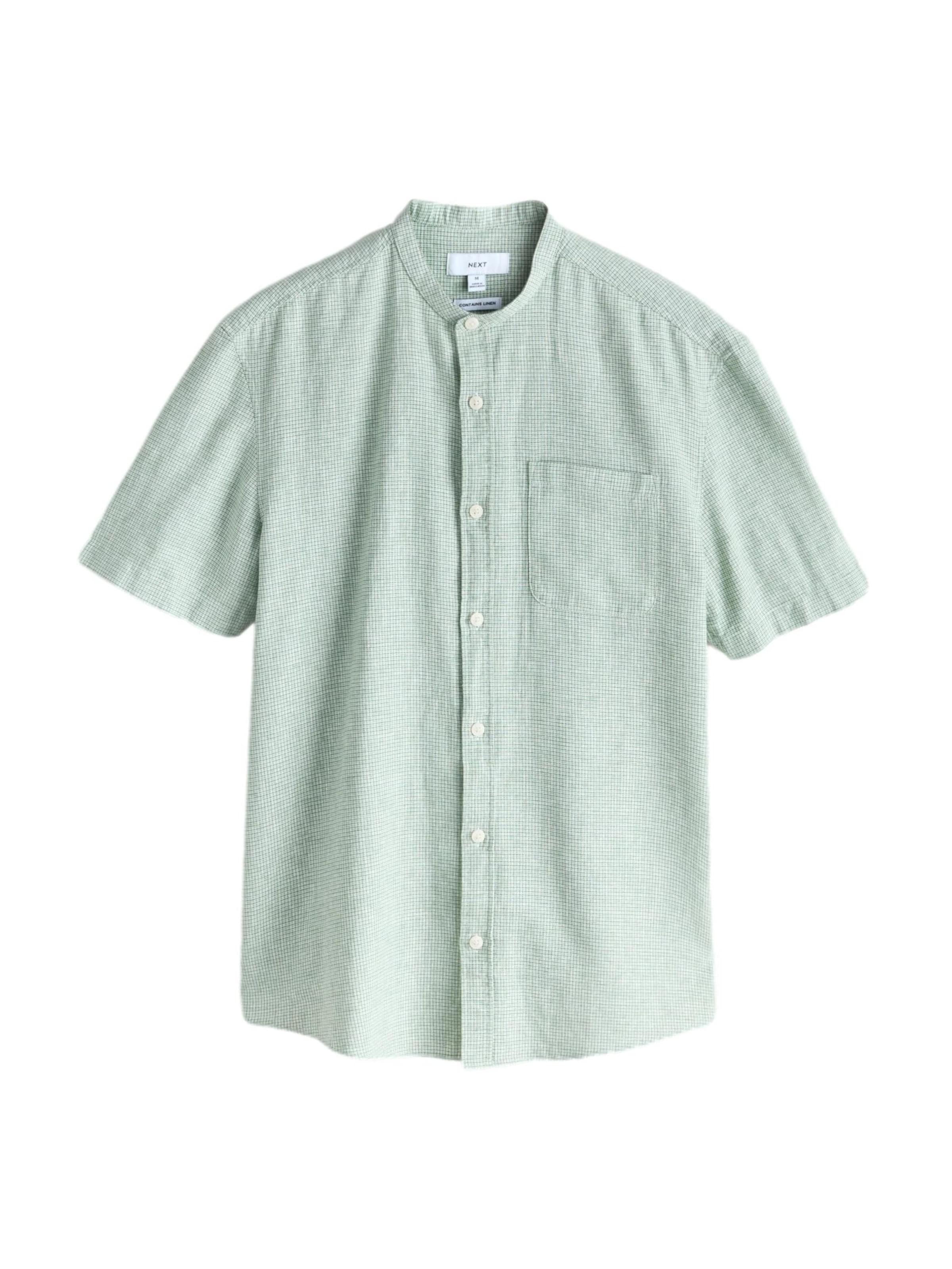 Next Средняя посадка Рубашка в Зеленый: спереди