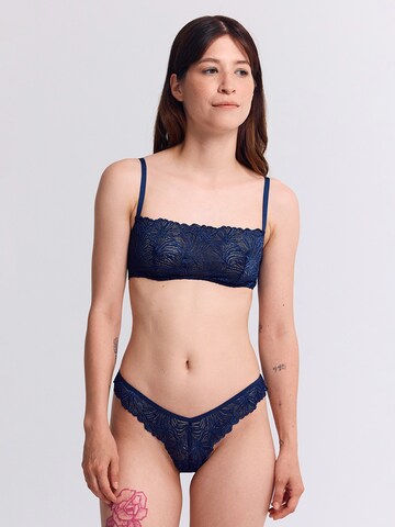 Erlich Textil - Tanga em azul: frente