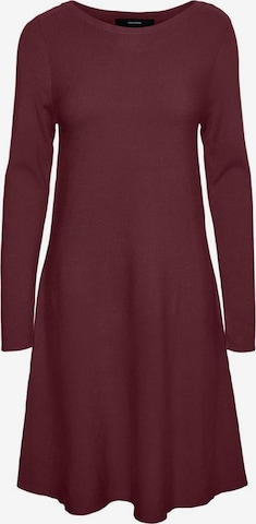 Vero Moda Curve Gebreide jurk 'NANCY' in Rood: voorkant
